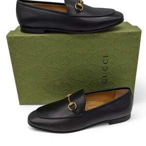 Gucci Womens Jordaan Loafers Size 8.5 US (38.5 Gucci) New With Box